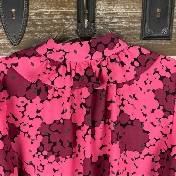 Kate Spade Bubble Dot Pussybow Blouse size XS - Picture 8 of 11